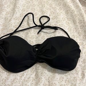 Victoria secret black tie bikini top